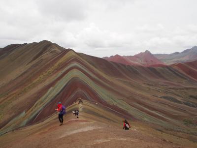 The top of the famous Rainbow Mountains